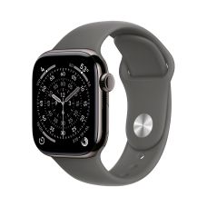 Apple Watch Series 11, 42 mm, Slate Titanium GPS+Cellular, Stone Gray Sport Band M/L